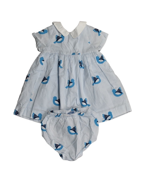 A White Dress Sets from Jacadi in size 6-12M for girl. (Front View)