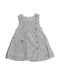 A White Sleeveless Dresses from Bochechas in size 6-12M for girl. (Front View)