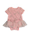 A Pink Rompers from Elly in size 12-18M for girl. (Back View)