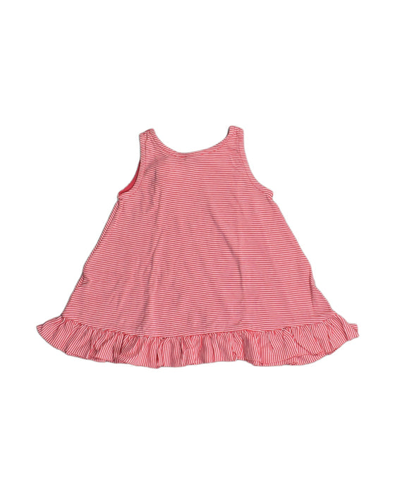 A Pink Sleeveless Dresses from Petit Bateau in size 6-12M for girl. (Back View)