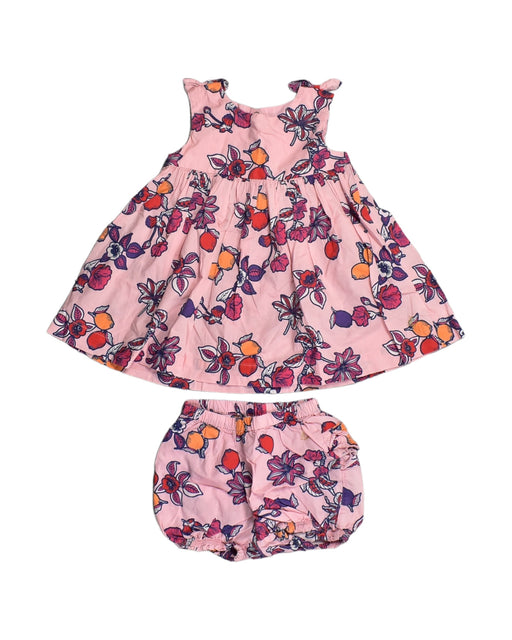 A Pink Dress Sets from Petit Bateau in size 6-12M for girl. (Front View)