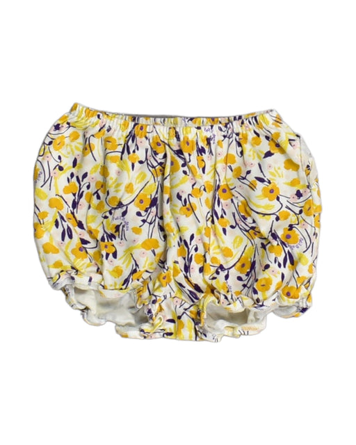 A Yellow Shorts from Petit Bateau in size 18-24M for girl. (Front View)