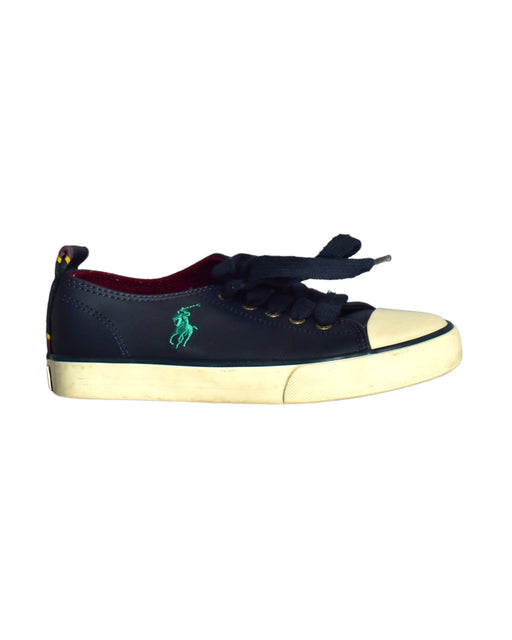 A Blue Sneakers from Polo Ralph Lauren in size 7Y for boy. (Front View)