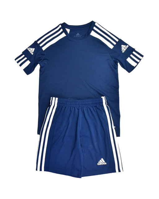A Blue Shorts Sets from Adidas in size 9Y for boy. (Front View)