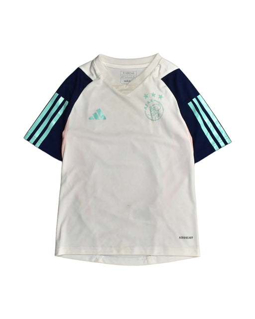 A Blue Active Tops from Adidas in size 9Y for girl. (Front View)