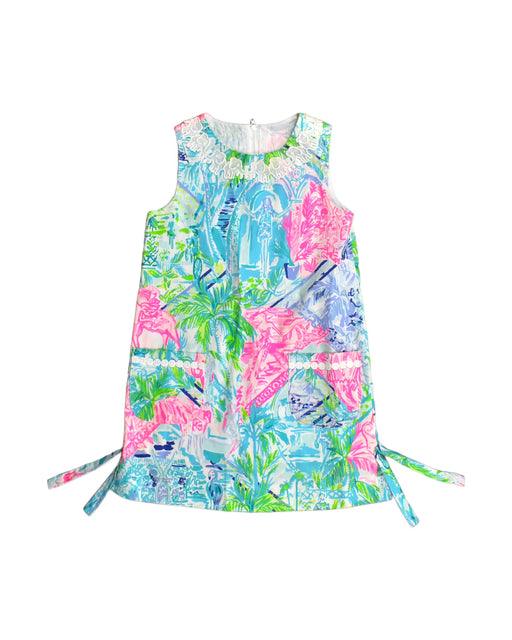 A Multicolour Sleeveless Dresses from Lilly Pulitzer in size 7Y for girl. (Front View)