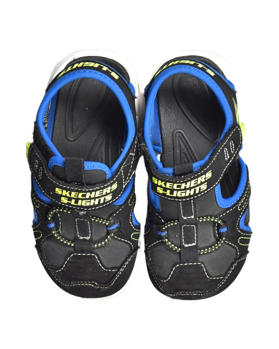 A  Sandals from Skechers in size 3T for boy. (Back View)