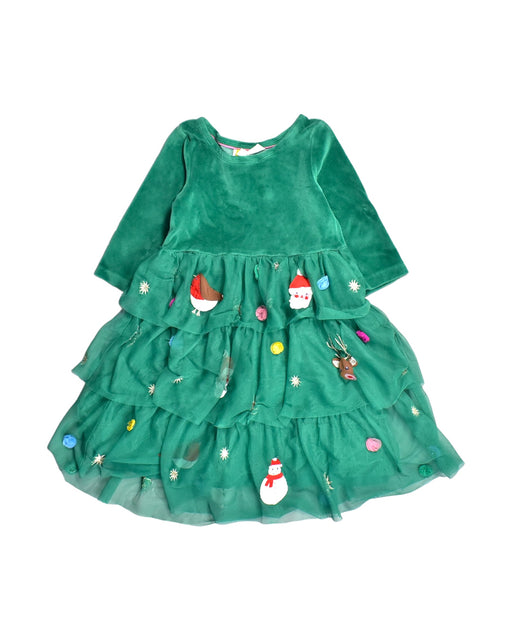 A Green Long Sleeve Dresses from Boden in size 5T for girl. (Front View)