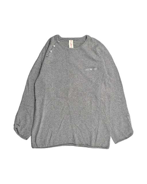 A Grey Long Sleeve Tops from Juliet & the Band in size 14Y for girl. (Front View)