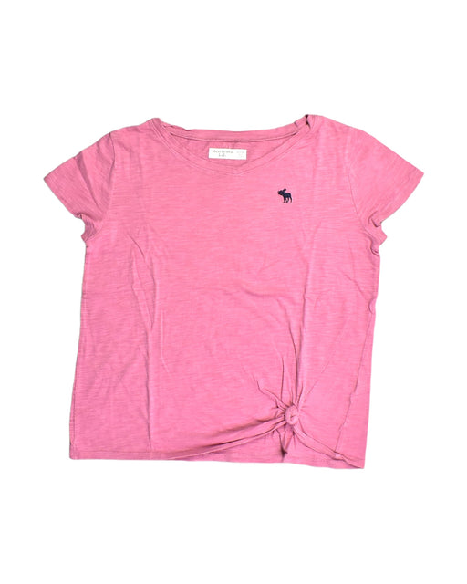 A Pink T Shirts from Abercrombie  in size 12Y for girl. (Front View)
