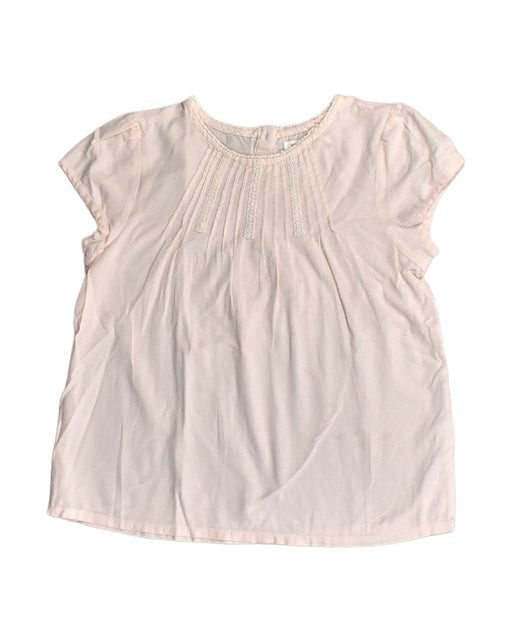 A Pink Short Sleeve Tops from Monoprix in size 6T for girl. (Front View)