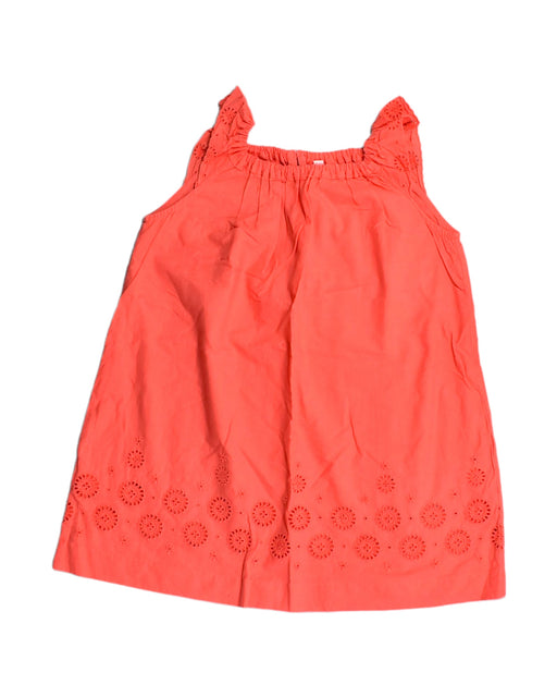 A Orange Sleeveless Tops from Bonpoint in size 6T for girl. (Front View)