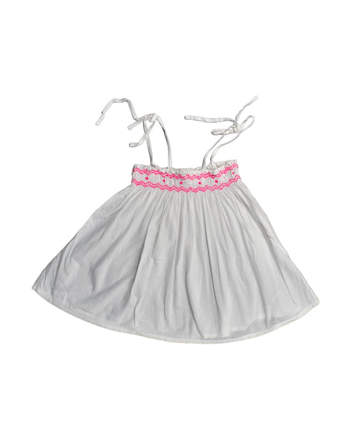 A White Sleeveless Tops from Kidsagogo in size 7Y for girl. (Front View)