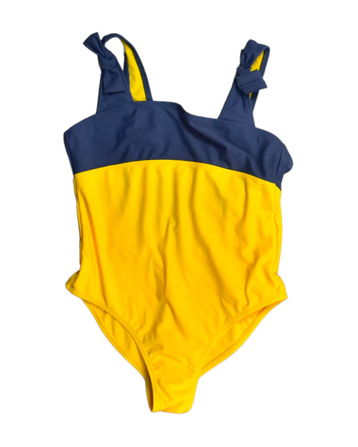 A Yellow Swimsuits from Cyrillus in size 12Y for girl. (Front View)