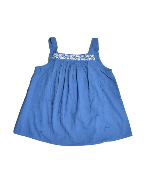 A Blue Sleeveless Tops from Kidsagogo in size 7Y for girl. (Front View)