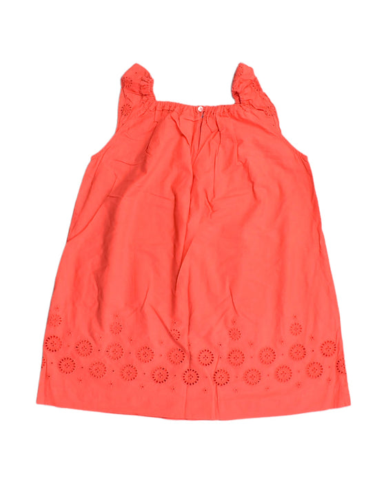 A Orange Sleeveless Tops from Bonpoint in size 6T for girl. (Back View)