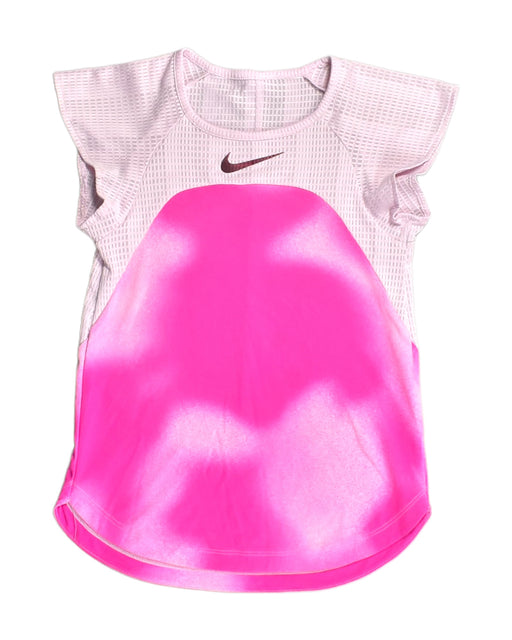 A Pink Short Sleeve Tops from Nike in size 10Y for girl. (Front View)