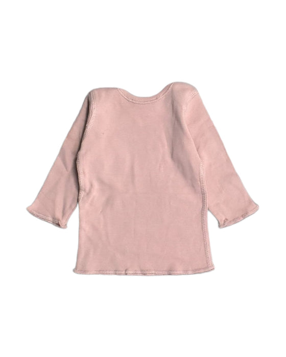 A Pink Long Sleeve Tops from Bonpoint in size 0-3M for girl. (Back View)