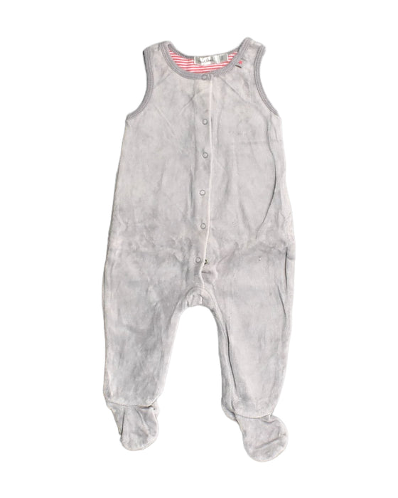 A White Jumpsuits from Bout'Chou in size 0-3M for girl. (Front View)