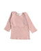 A Pink Long Sleeve Tops from Bonpoint in size 0-3M for girl. (Front View)