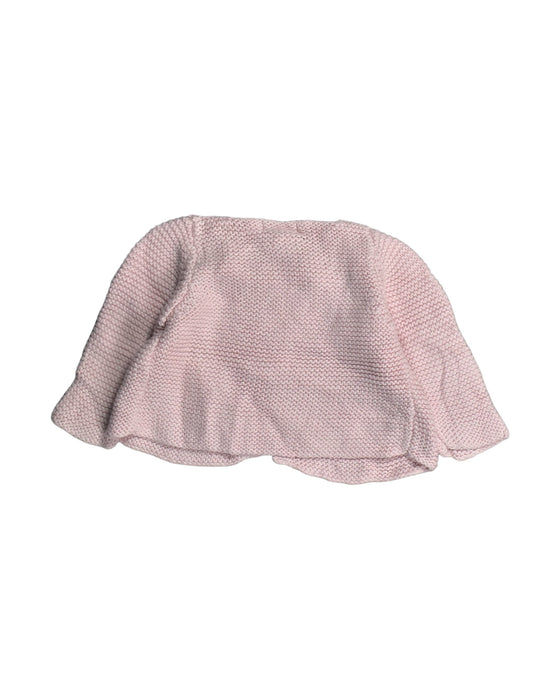 A Pink Cardigans from Bout'Chou in size 3-6M for girl. (Back View)