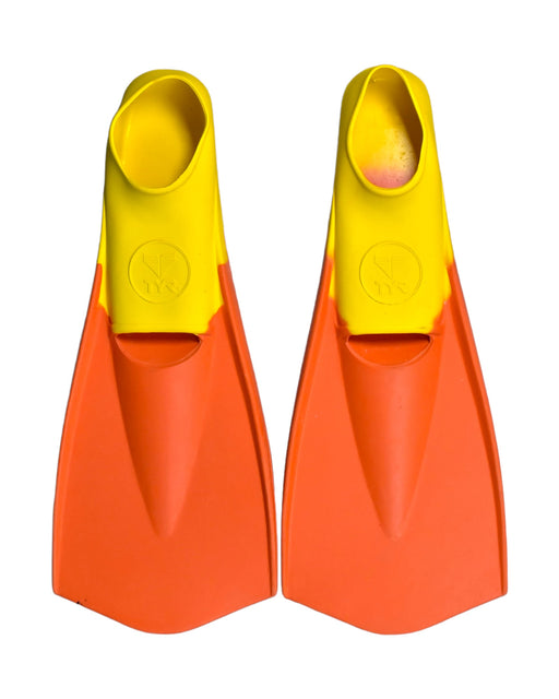 A Yellow Swim Accessories from TYR in size 9Y for neutral. (Front View)