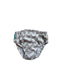 A White Swim Diapers from Charlie Banana in size 6-12M for neutral. (Front View)