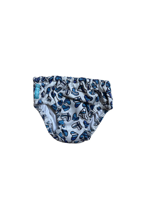 A Blue Swim Diapers from Charlie Banana in size 12-18M for neutral. (Front View)