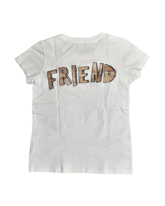 A White T Shirts from Crewcuts in size 12Y for girl. (Back View)