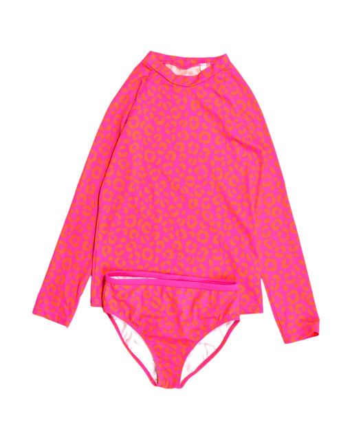 A Pink Swimsuits from Boden in size 12Y for girl. (Front View)