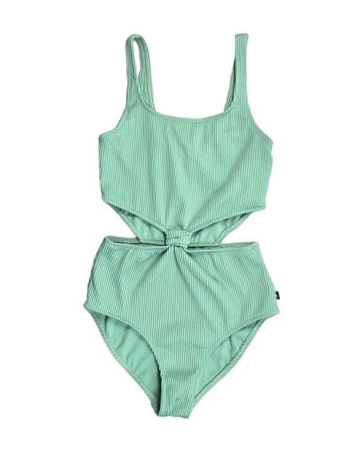 A Green Swimsuits from Abercrombie  in size 14Y for girl. (Front View)