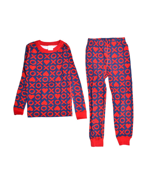 A Red Pyjama Sets from Hanna Andersson in size 7Y for girl. (Front View)