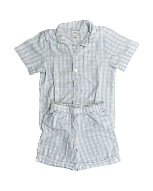 A Blue Pyjama Sets from Petite Plume in size 7Y for girl. (Front View)