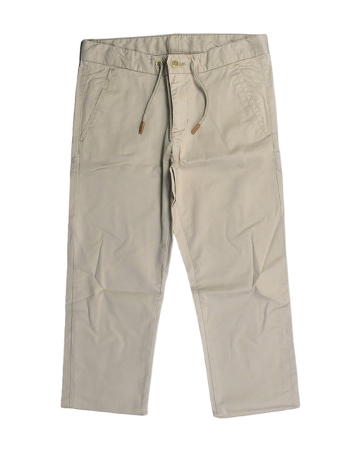 A Beige Casual Pants from Calvin Klein in size 12Y for boy. (Front View)