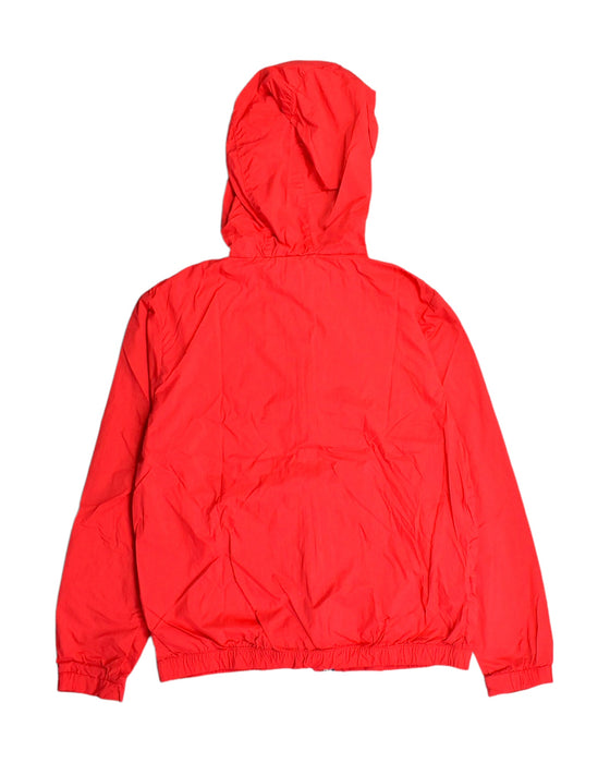 A Red Lightweight Jackets from Lacoste in size 12Y for boy. (Back View)