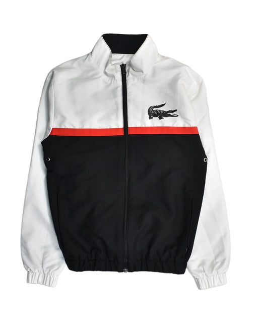 A White Lightweight Jackets from Lacoste in size 12Y for boy. (Front View)