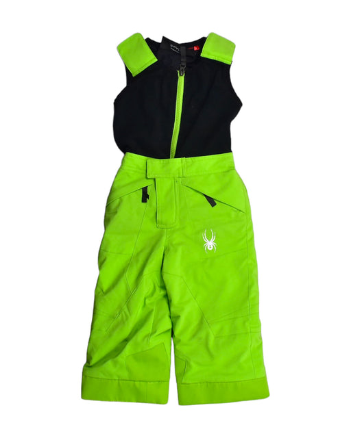A Green Ski Pants & Salopettes from Spyder in size 2T for boy. (Front View)