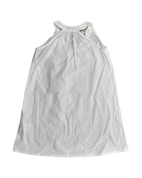 A White Sleeveless Dresses from By the Sea in size 5T for girl. (Back View)