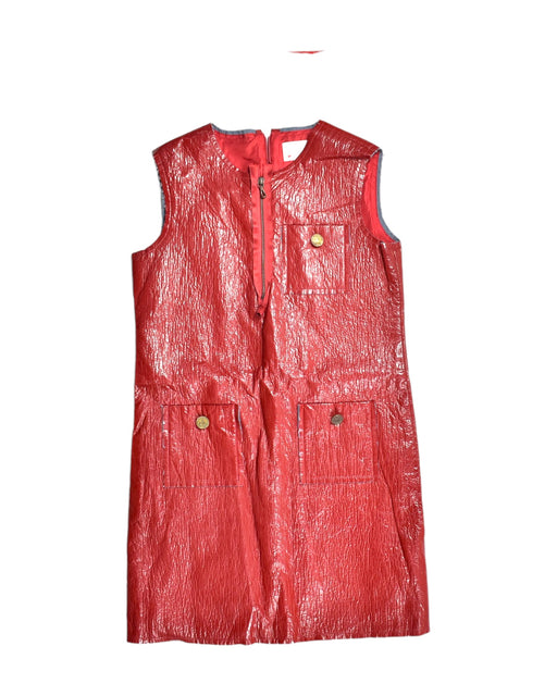 A Red Sleeveless Dresses from Lanvin Petite in size 8Y for girl. (Front View)