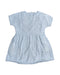 A Blue Short Sleeve Dresses from Chateau de Sable in size 3T for girl. (Back View)