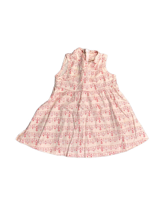 A Pink Sleeveless Dresses from Elly in size 6-12M for girl. (Front View)