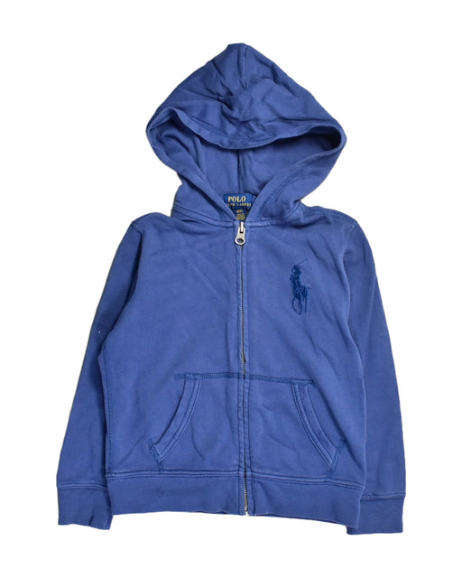 A Blue Lightweight Jackets from Polo Ralph Lauren in size 4T for boy. (Front View)