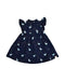 A Blue Sleeveless Dresses from Le Petit Society in size 6-12M for girl. (Front View)