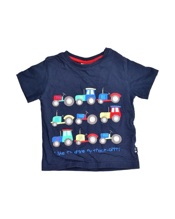 A Blue Short Sleeve Tops from Jojo Maman Bébé in size 4T for boy. (Front View)