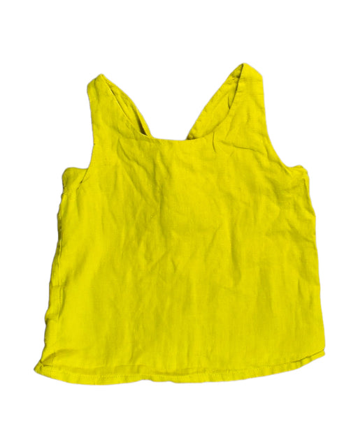 A Yellow Sleeveless Tops from Olivier London in size 8Y for girl. (Front View)