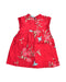 A Red Sleeveless Dresses from Tea in size 12-18M for girl. (Front View)