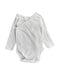 A White Bodysuits from Petit Bateau in size 3-6M for neutral. (Front View)