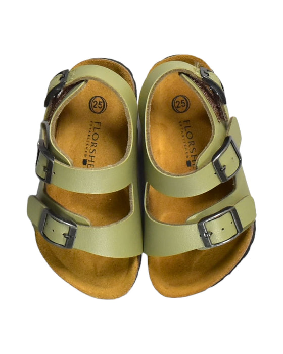 A Green Sandals from Florsheim in size 3T for neutral. (Back View)