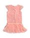 A Pink Sleeveless Dresses from Le Petit Society in size 12-18M for girl. (Back View)