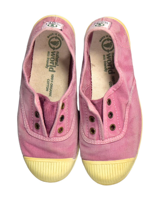 A Pink Slip Ons from Natural World Eco in size 6T for girl. (Back View)